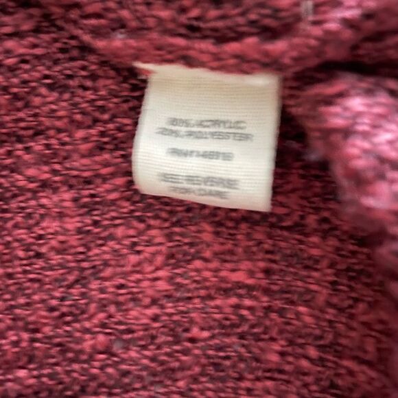 Women's oversized burgundy cardigan. Size small - Picture 7 of 7